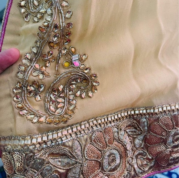 Pakistani three pieces salwar suit dress sarara small - Picture 13 of 16